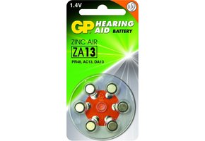 GP Hoorapparaat batterij ZA13, 6 stuks