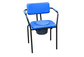 Toiletstoel New Club blauw vast