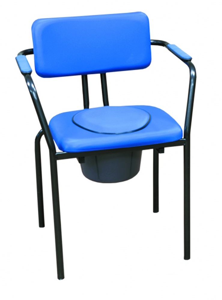 Toiletstoel New Club blauw vast