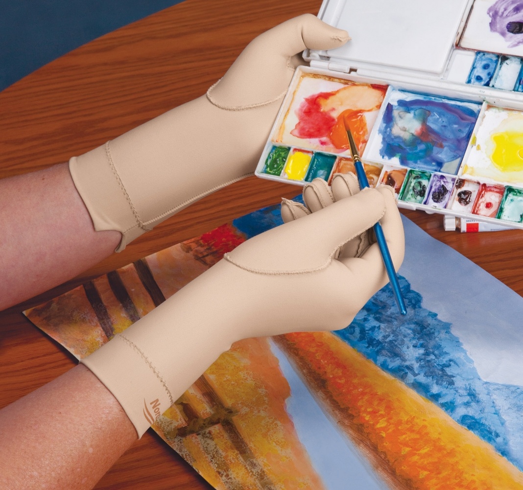 Oedeemhandschoenen - hele vingers over de pols