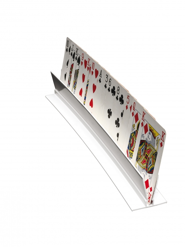 Kaartenhouder plastic dubbelzijdig