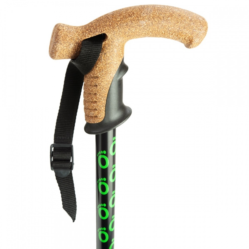 Flexyfoot wandelstok met kurken handvat - opvouwbaar