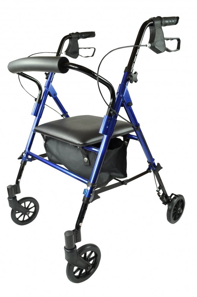 Rollator lichtgewicht blauw