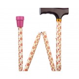 Opvouwbare wandelstok met houten handvat