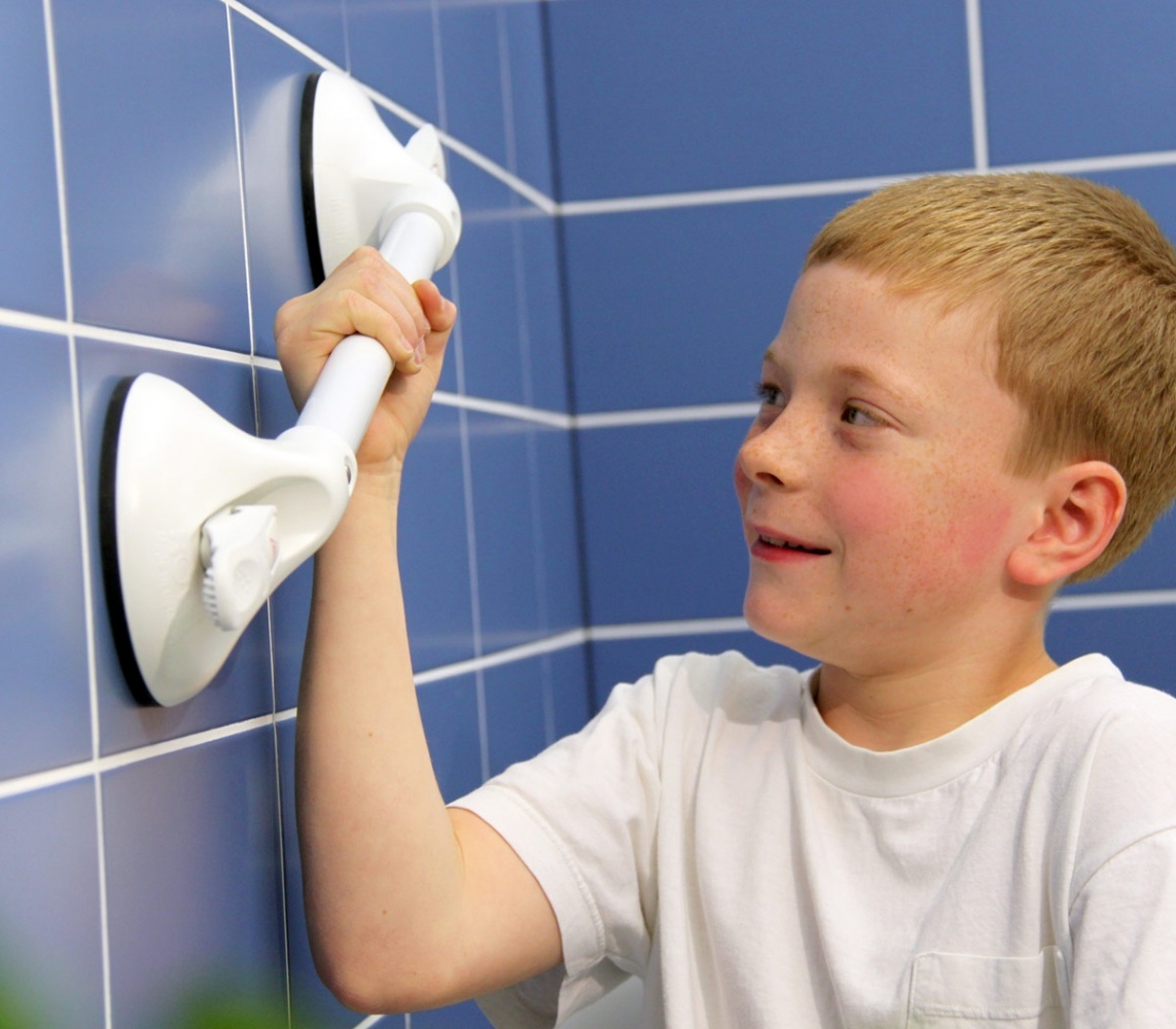 Mobiele wandbeugel kindergreep