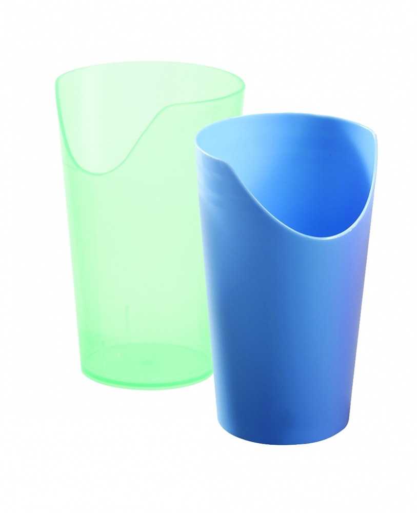 Beker met neusuitsparing