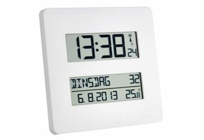 Radiografische klok met temperatuurweergave