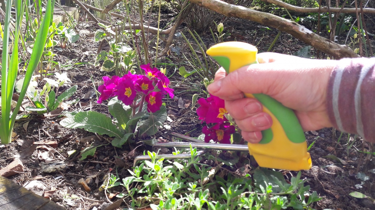 Tuingereedschap met pistoolgrip-handvat