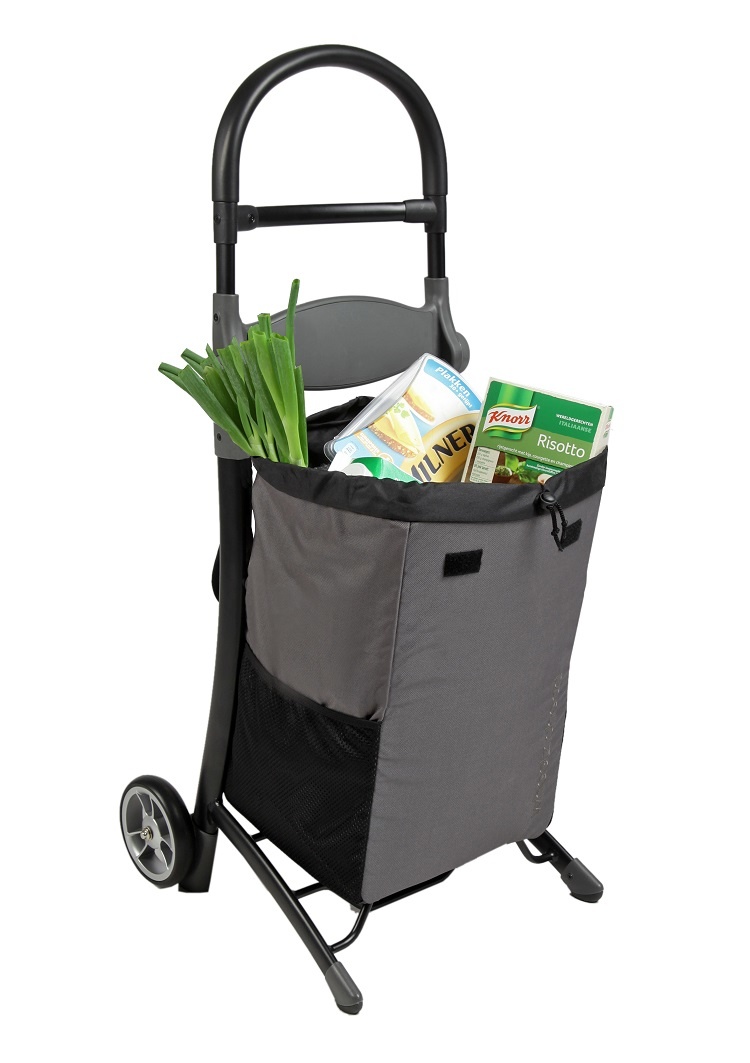 Relax & Go Design Boodschappenwagen, antraciet