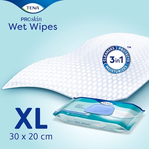 TENA ProSkin Wet Wipes 32 x 20 cm - 48 stuks