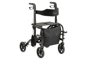 MultiMotion  Duo rollator antraciet (rollator & rolstoel in 1)