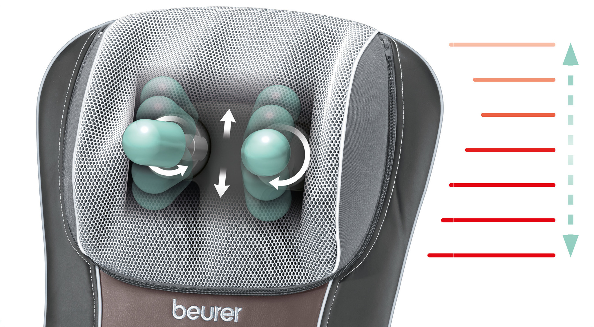 Beurer MG295 - Shiatsu massagekussen - 3-in-1 massage - Zwart