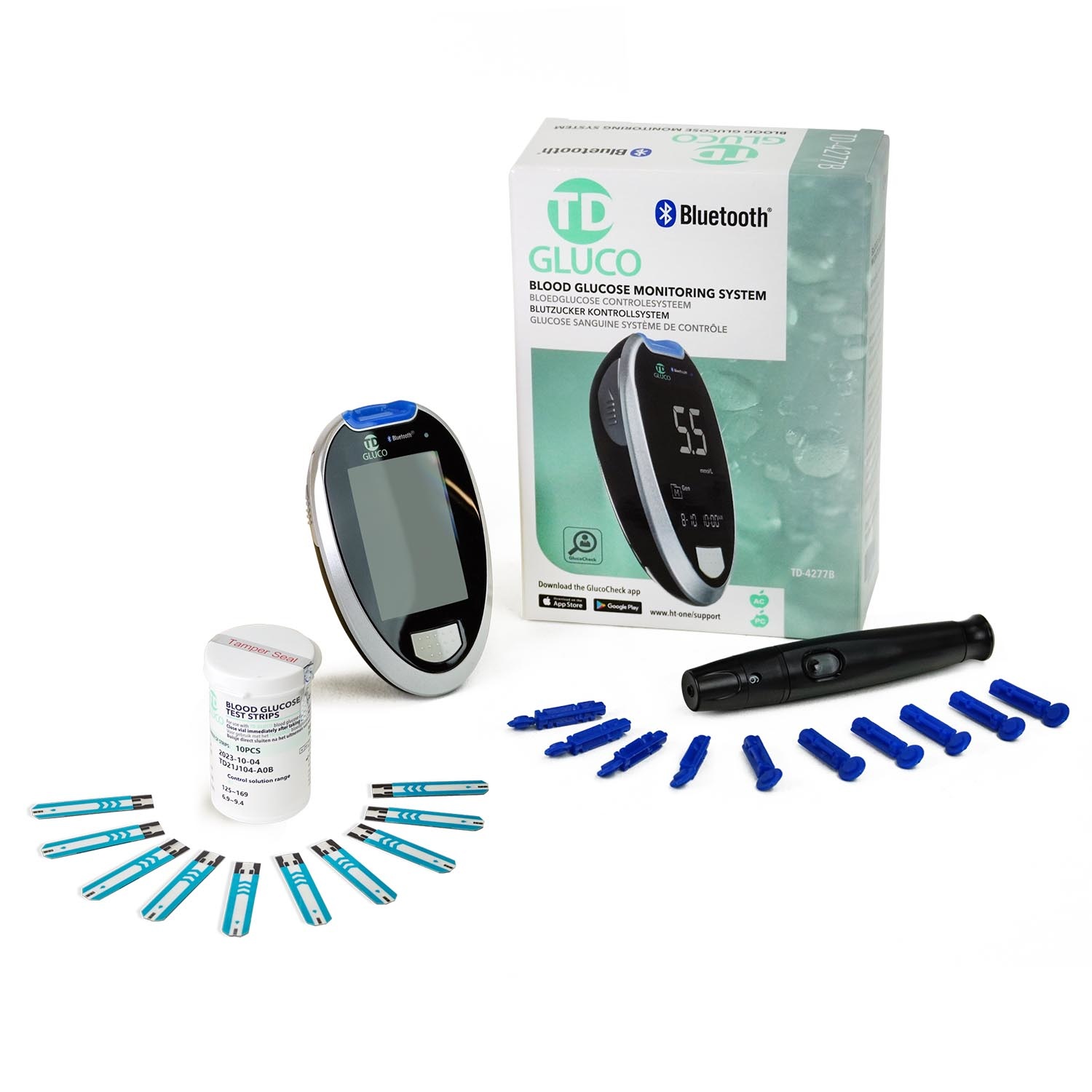 HT One TD-GLUCO Bluetooth startpakket + 10 TD-GLUCO teststrips