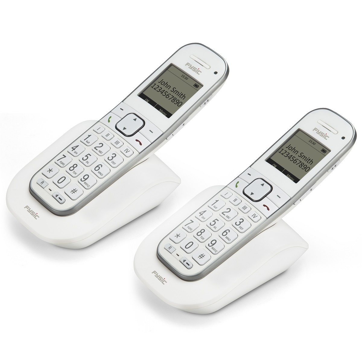 Fysic FX-9000 DUO Senioren DECT telefoon - Extra luid gespreksvolume voor slechthorenden - Wit