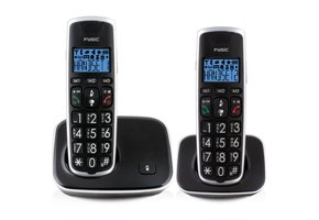 Fysic FX-6020 - Senioren DECT telefoon met grote toetsen en 2 handsets