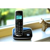 Fysic FX-6020 - Senioren DECT telefoon met grote toetsen en 2 handsets, zwart