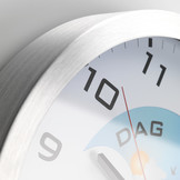 Fysic FK150 - Dementieklok met grote analoge wijzerplaat - Aluminium