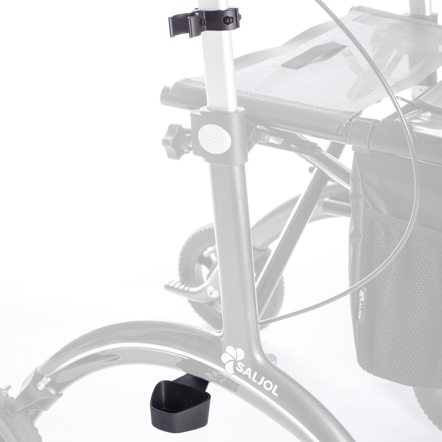 SALJOL Carbon rollator stokhouder standaard