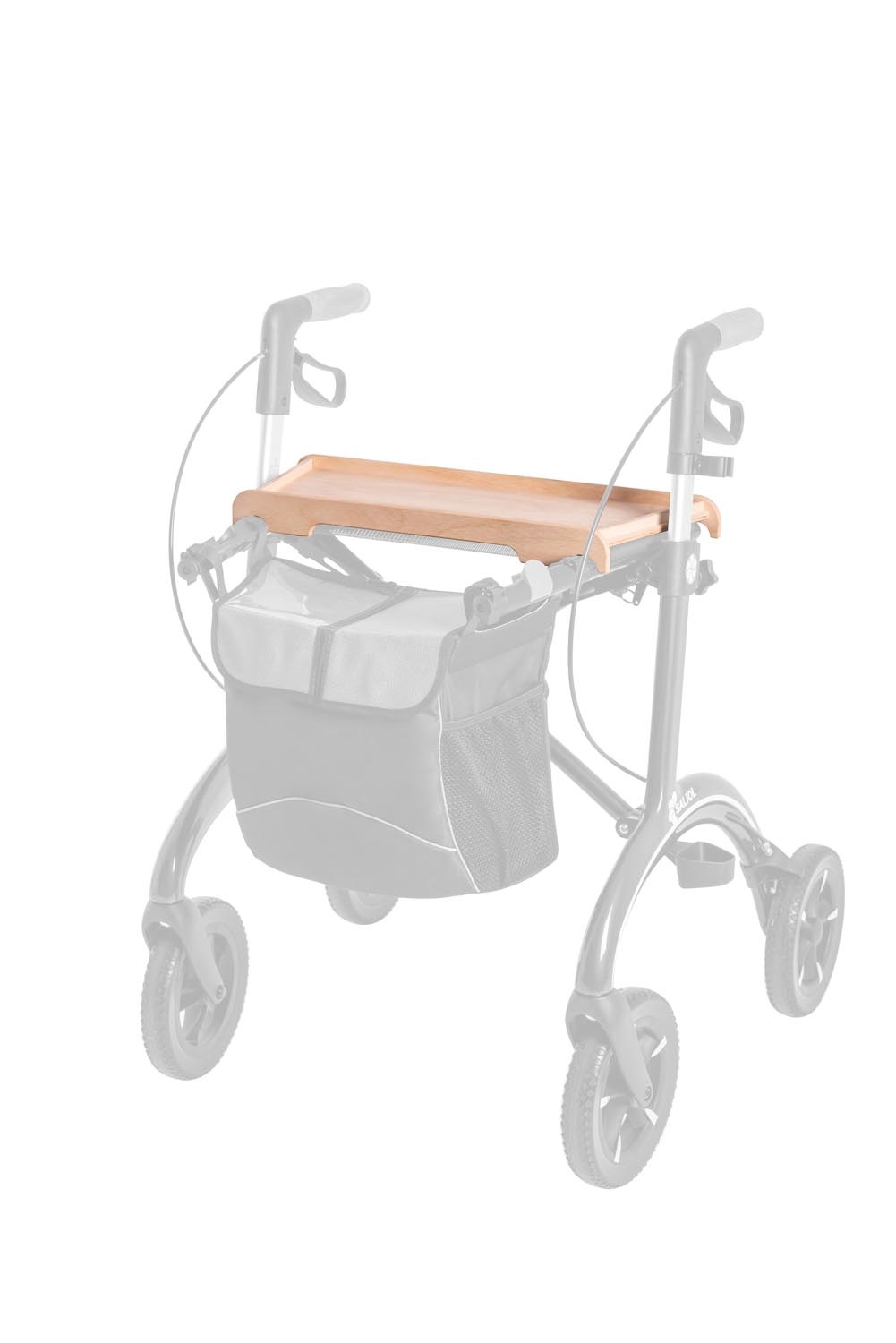 SALJOL Carbon rollator dienblad, hout