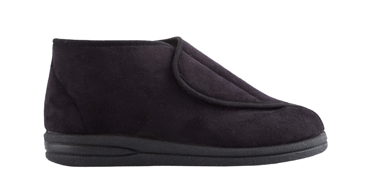 MSF pantoffel zwart hoog model - heren