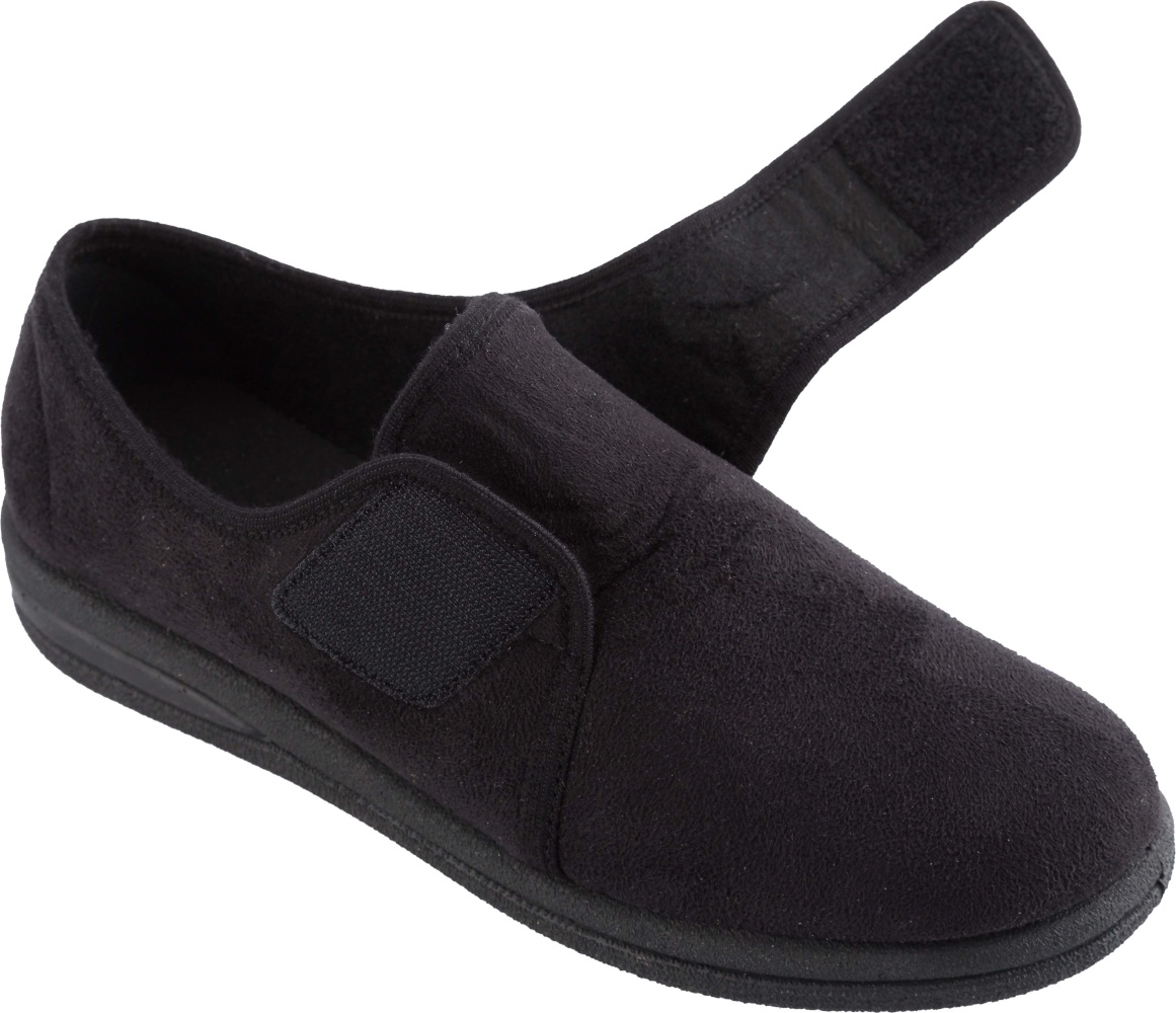 MSF pantoffel zwart laag model - heren