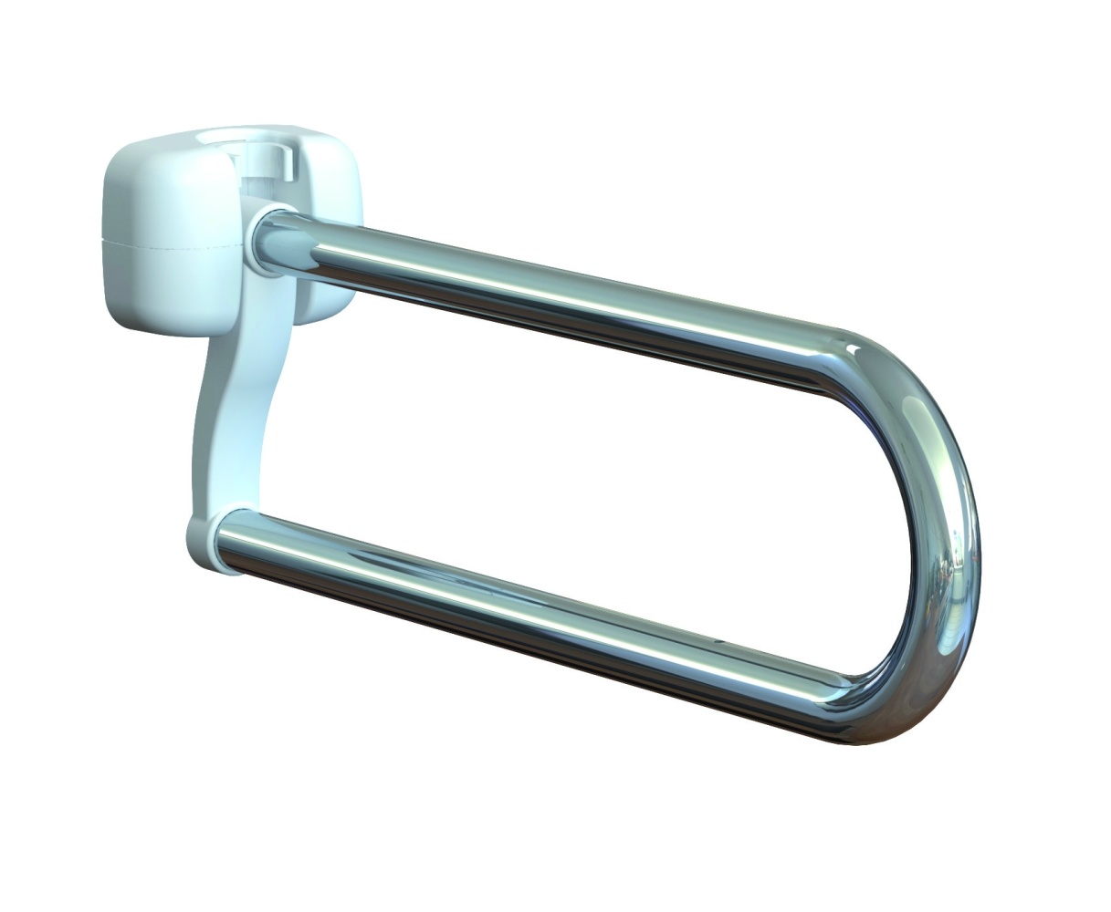 Opklapbare toiletbeugel RVS