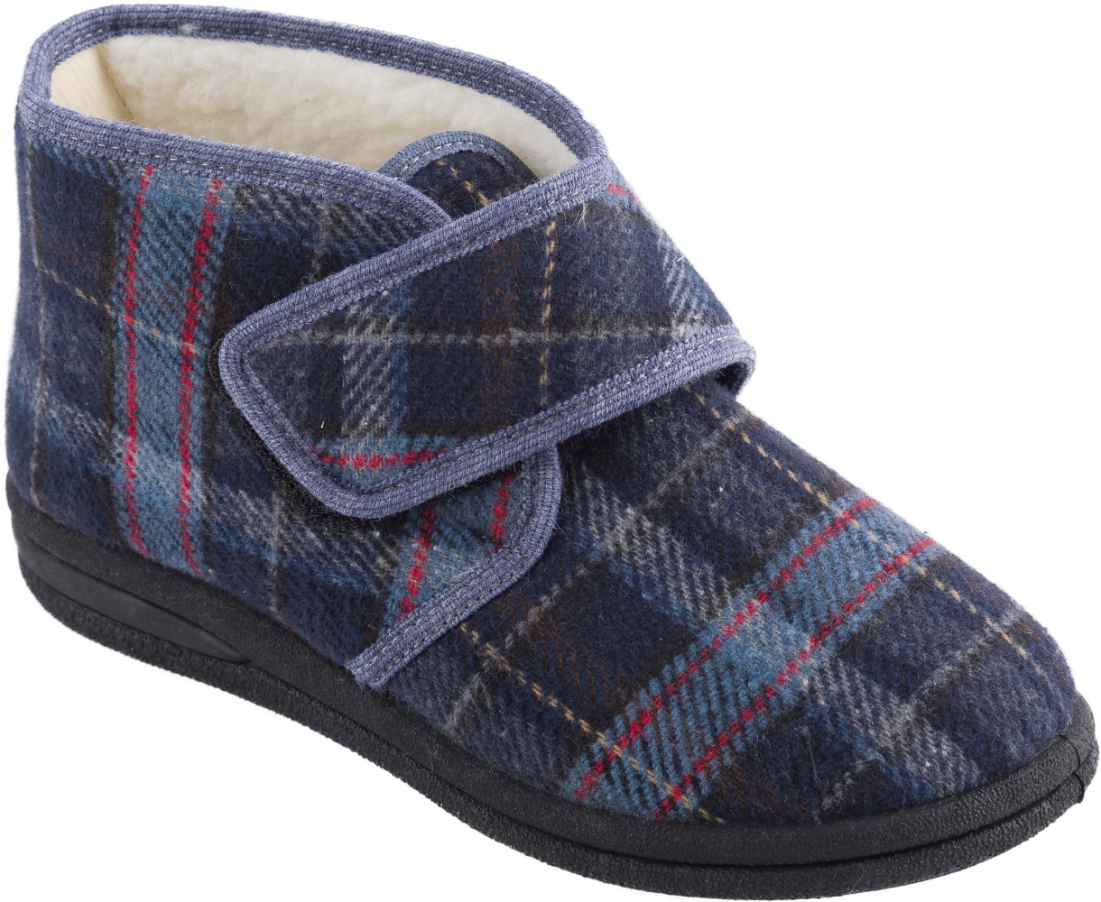 MSF pantoffel geruit hoog model