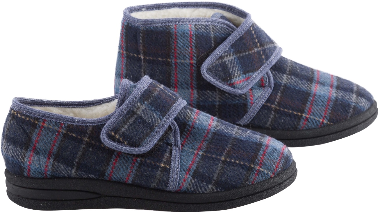 MSF pantoffel geruit hoog model