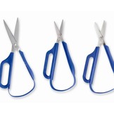 Zelfopenende schaar met 1 groot oog afgerond 45mm