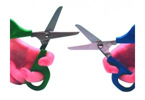 Zelfopenende kinderschaar - afgerond 45mm