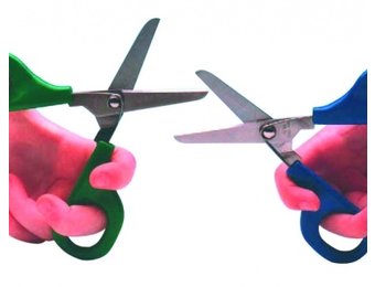 Zelfopenende kinderschaar - afgerond 45mm