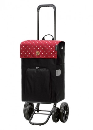 Shopper Andersen Quattro Malit, zwartrood