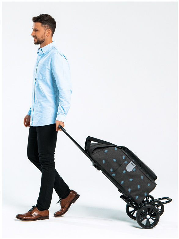 Shopper Andersen Quattro Malit, zwartrood
