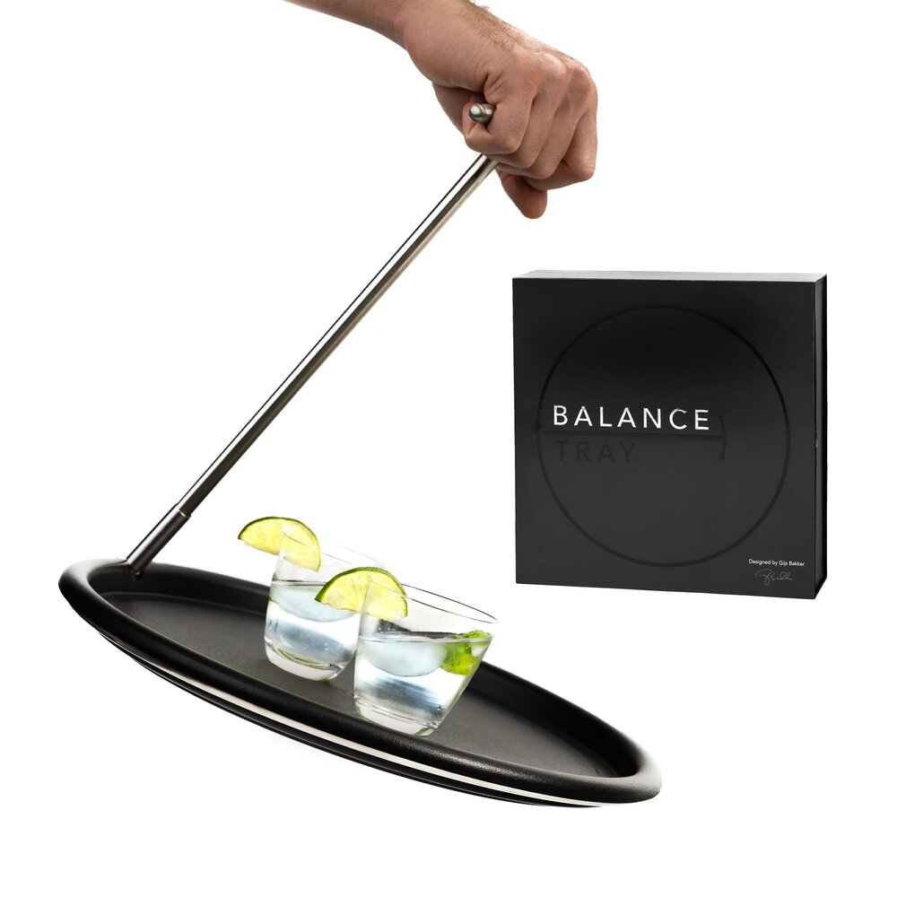 Marmer dienblad rond met rand tray