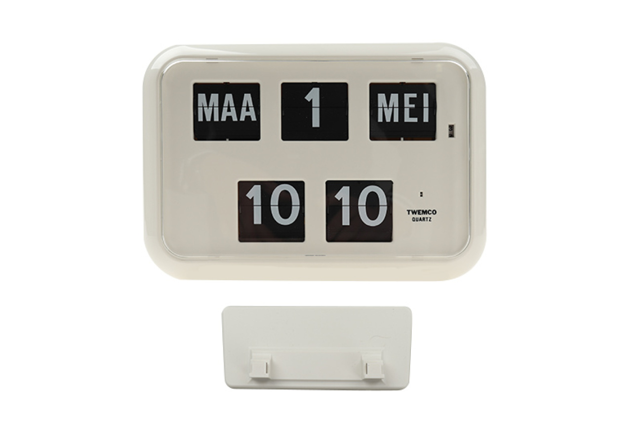 Kalenderklok digitaal QD35 - wit