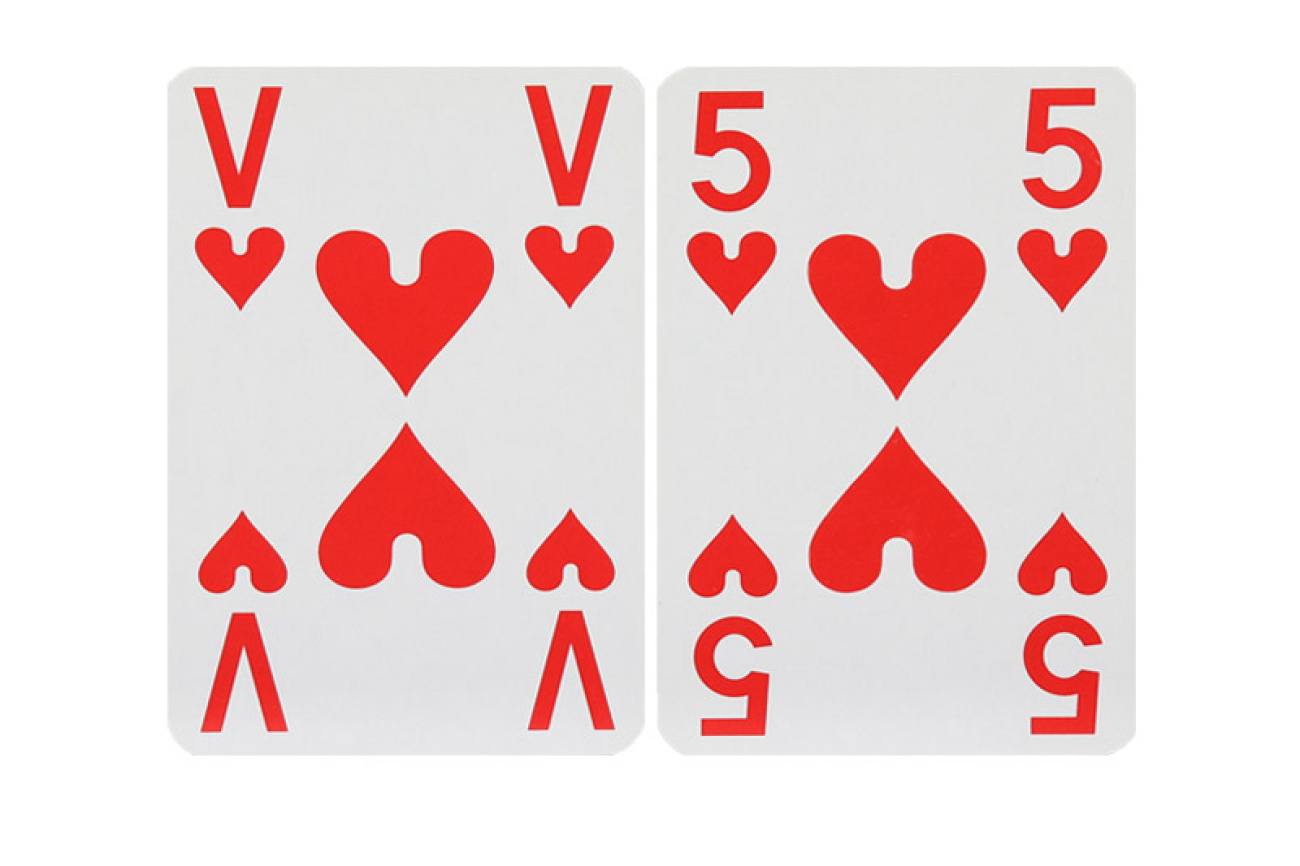 Speelkaarten extra visible