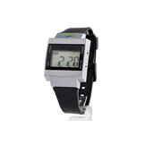 Nederlandssprekend horloge, zilver/zwart