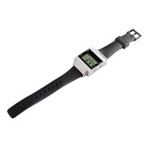 Nederlandssprekend horloge, zilver/zwart