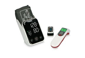 Fysic FCS250 - Gezondheidsmonitoring thuis set, bloeddrukmeter, saturatiemeter en infrarood thermometer