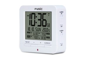 Fysic FKW-8 - Digitale wekker met temperatuurweergave