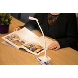 Fysic FL-11 - Oplaadbare LED lamp met klem, wit