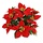 Poinsettia boeket x9 rood