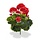 Geranium kunstplant boeket 40 cm rood