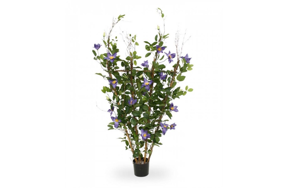 Clematis kunstplant 125 cm paars