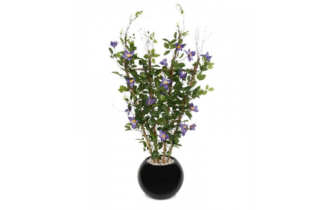 Clematis kunstplant 125 cm paars