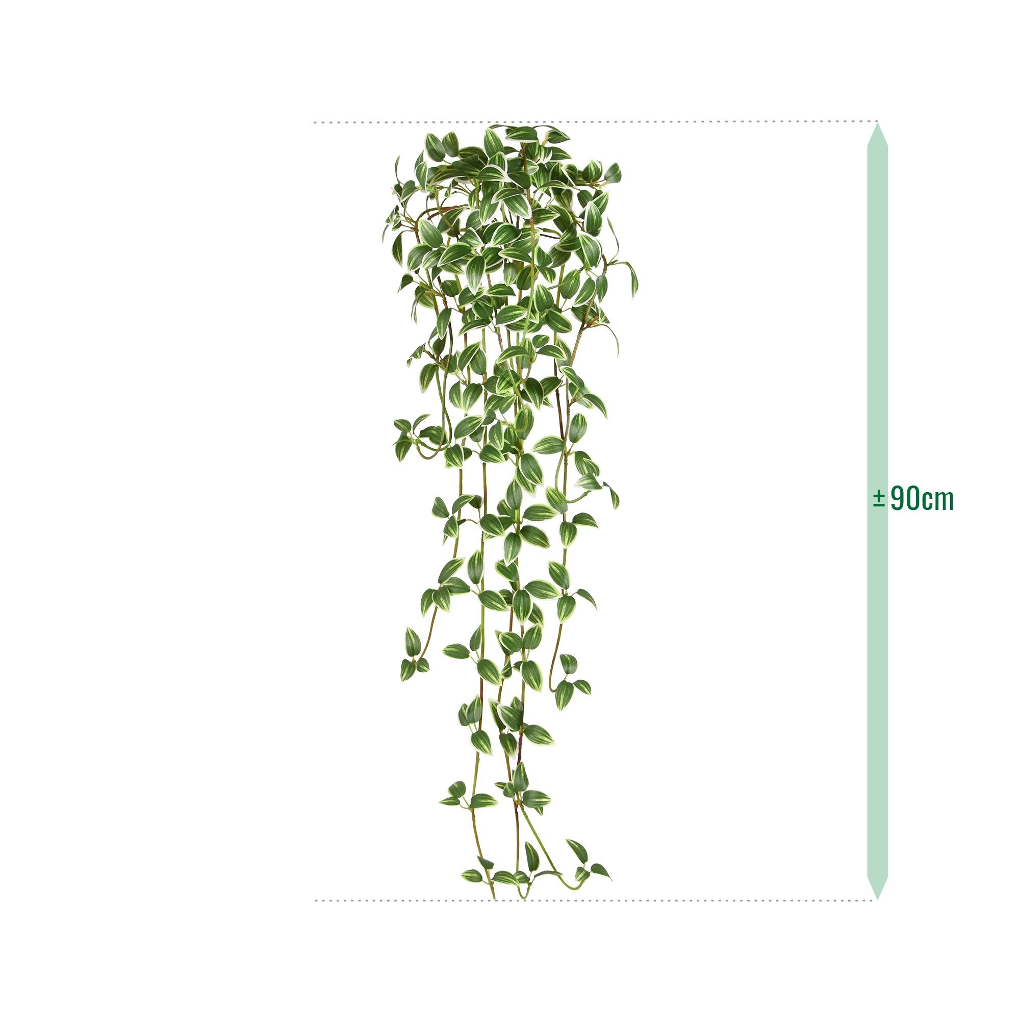 Tradescantia kunst hanger 90cm bont