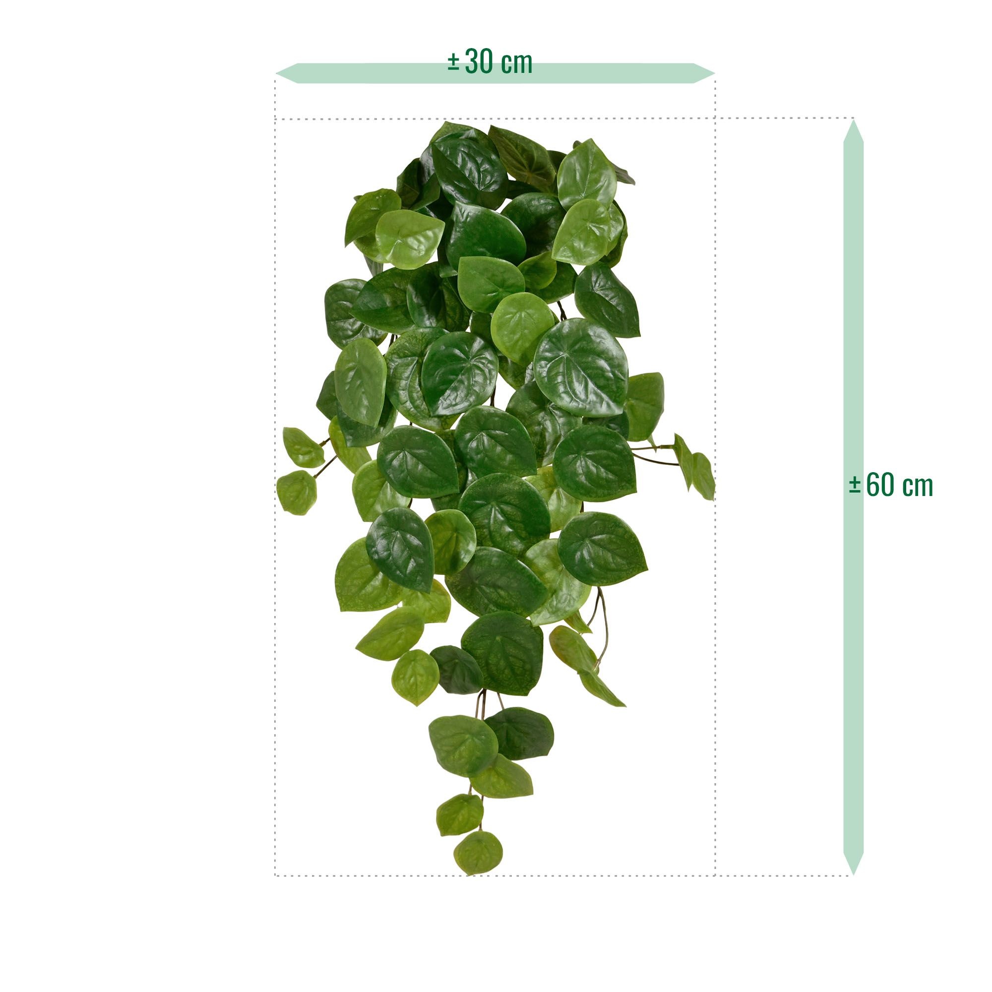 Pilea Peperomioides kunst hangplant 60cm