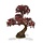 Ming Aralia Bonsai UV Burgundy kunstboom op voet 90cm
