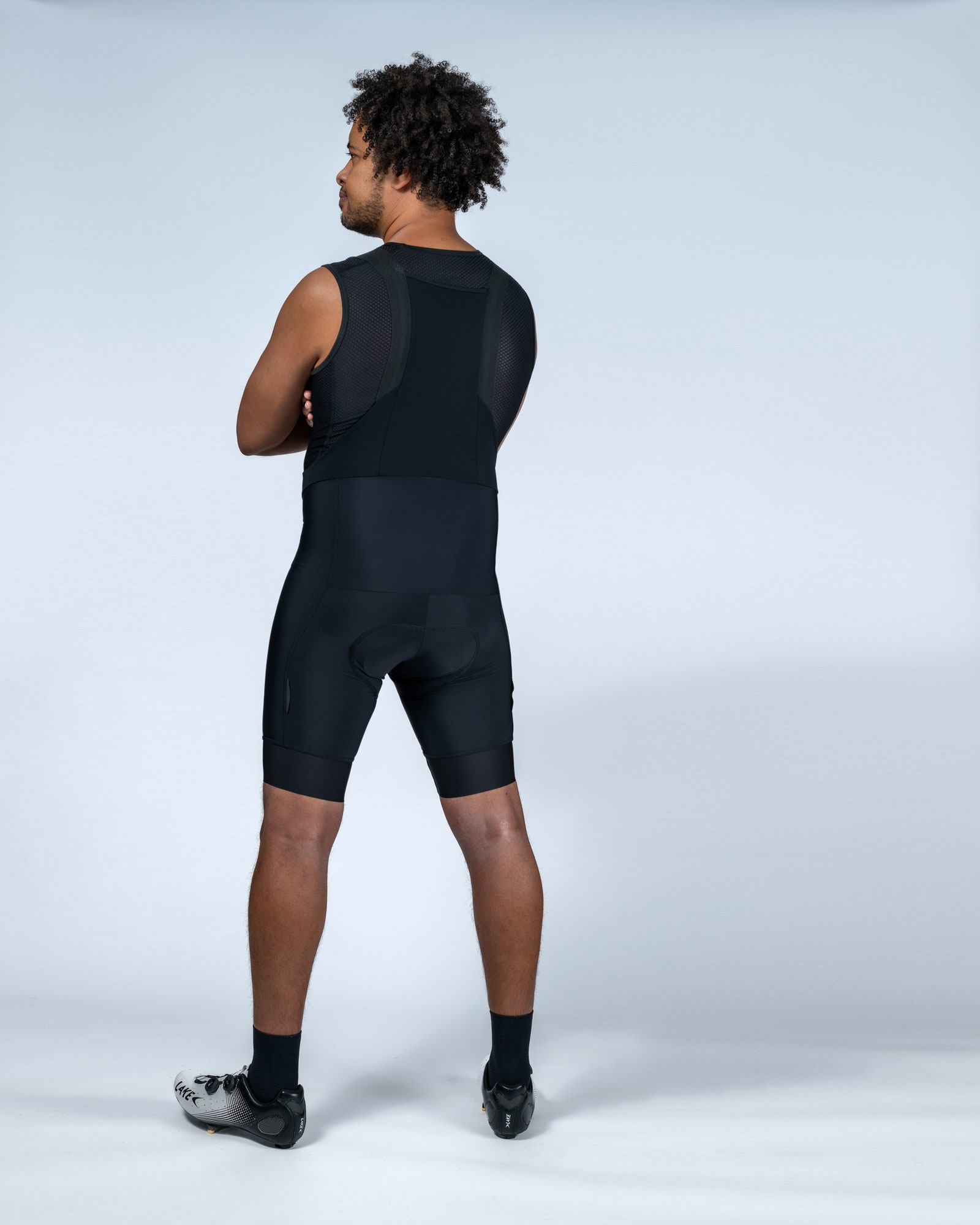 Men's Rouleur Bib Shorts | Deep Black-4