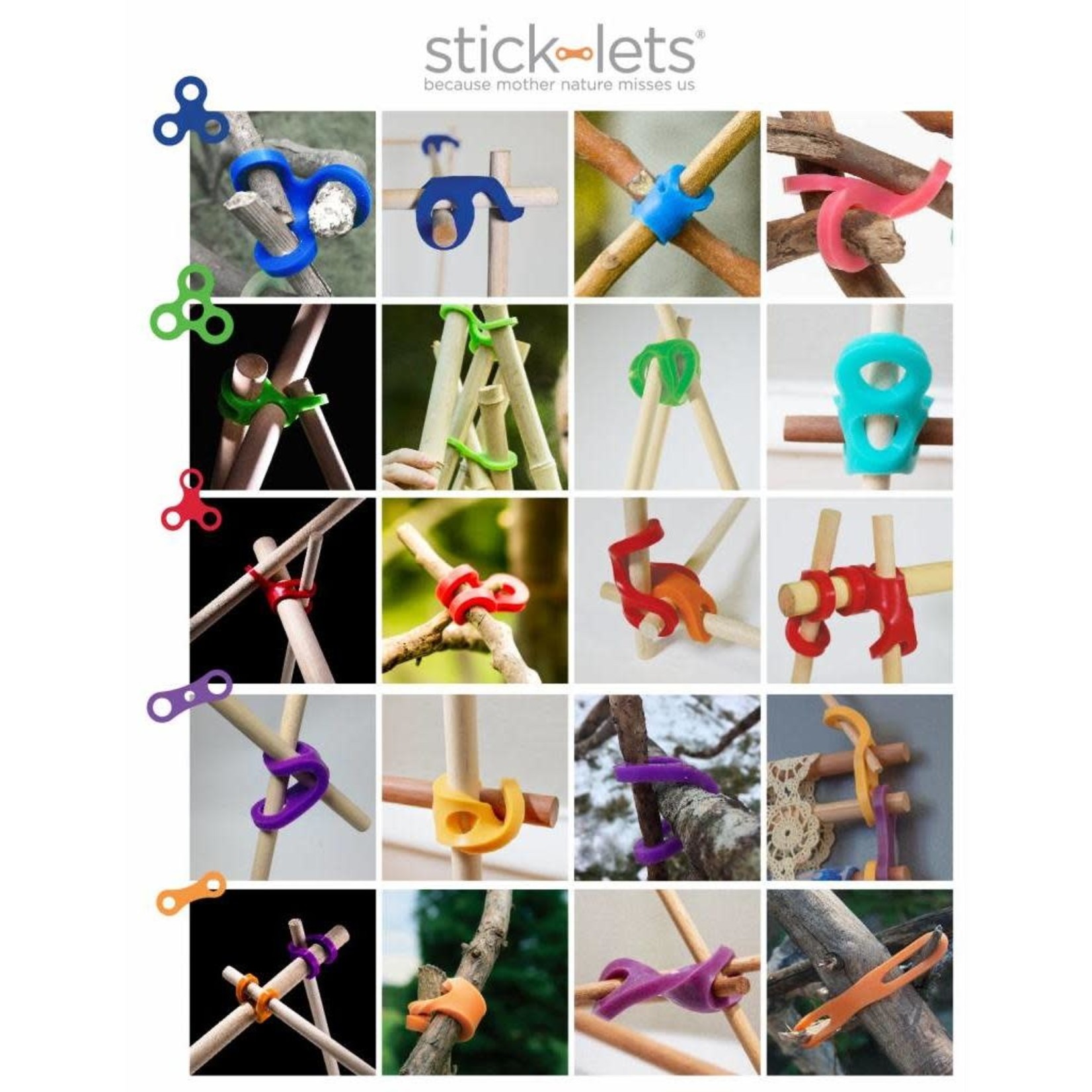 Stick-lets Stick-Lets 12 delige set Dodeka Fort